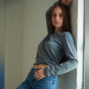 LA Relaxed Regenerative Long Sleeve in Vintage Grey